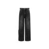 Feng Chen Wang Jeans Unisex Black Moderate Straight Fit Pants FUF20TR14B