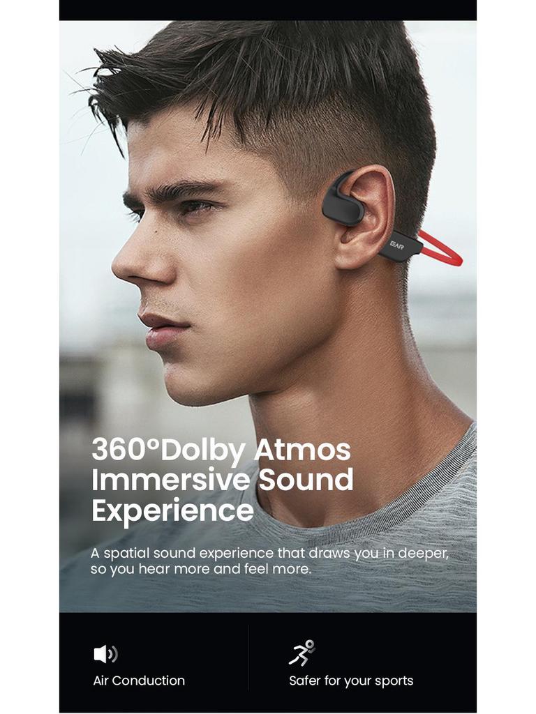 Bluetooth-наушники AS20 с костной проводимостью - Открытый спортивный дизайн