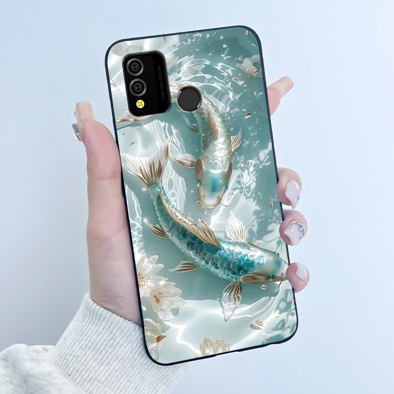 Case For BLU J9L Phone Case Luxury Cute Love Rabbit Cartoon Funny Pattern Cover Shell Black TPU Soft Silicone Protective Casing
