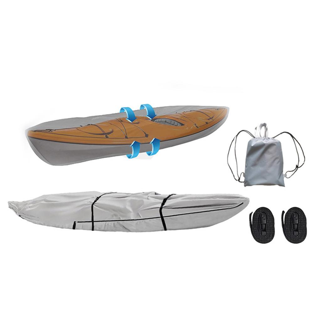 For Canoe Kayak Full-Cover Boat Protection Dustproof Canoe Cover Water Sports Full Coverage Fishing Boat Cover 420D Oxford Cloth