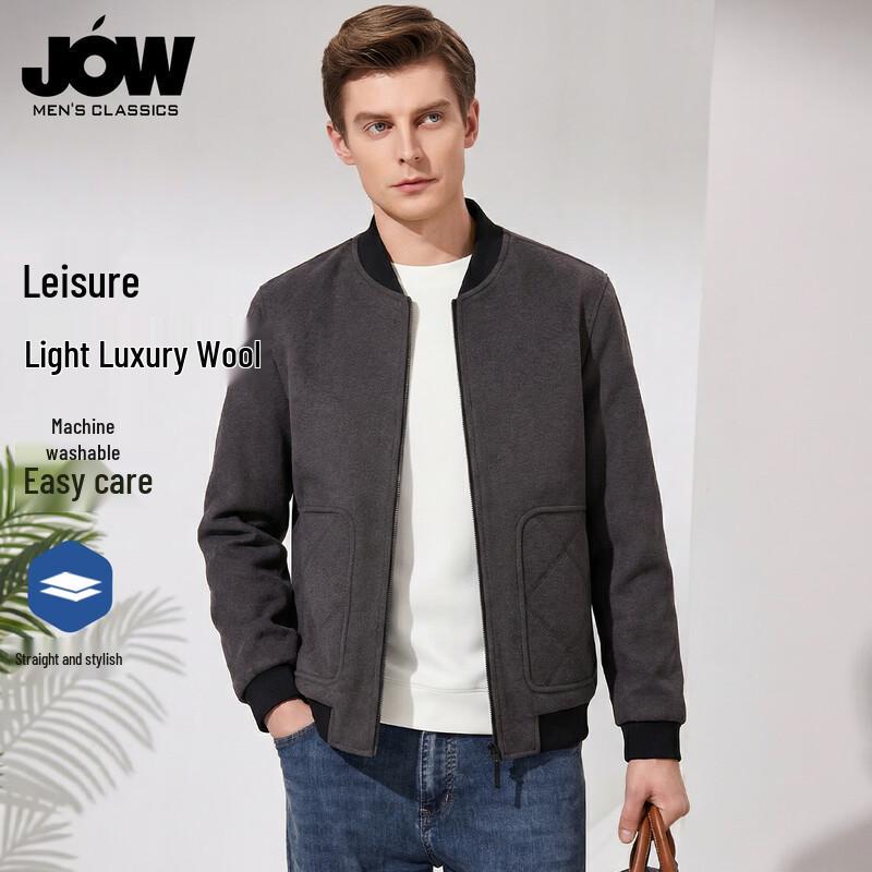 Мужская куртка JOW из смесовой шерсти с воротником-стойкой