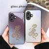 Секретный узор Xuanjin Для iPhone 17 Air 16 E 15 Plus 14 Pro Max 13 12 mini 11 5 6 7 8 Plus XR XSMax SE Черный стеклянный чехол для телефона