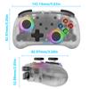 LinYuvo KS39B Wireless Pro Controller for Switch/Lite/OLED/Android/macOS, Adjustable Turbo, Vibration Motion, Gyro, Transparent