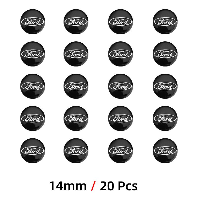 14mm 21mm 26mm Aluminum Car Remote Key Emblem Stickers For Ford mk2 mk3 Ranger Mondeo mk4 S-MAX Kuga Mustang Fusion Car Styling L8