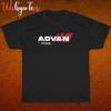 New! Advan Racing Tyre Logo Black Grey Navy White Size S-5XL Unisex T-Shirt