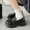 Модная японская обувь для старшеклассников, женская обувь в стиле Лолиты, косплейная обувь, униформа JK, массивные мокасины из искусственной кожи, повседневная обувь