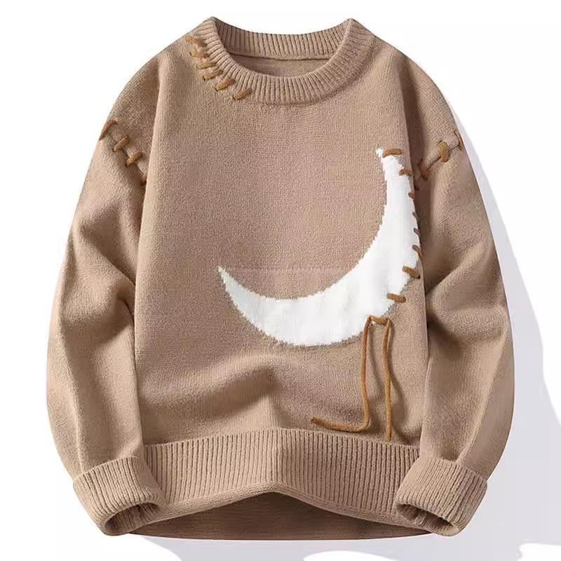 Autumn And Winter Casual Warm Sweater Men'S And Women'S Long-Sleeved Knitted Sweater Large Size