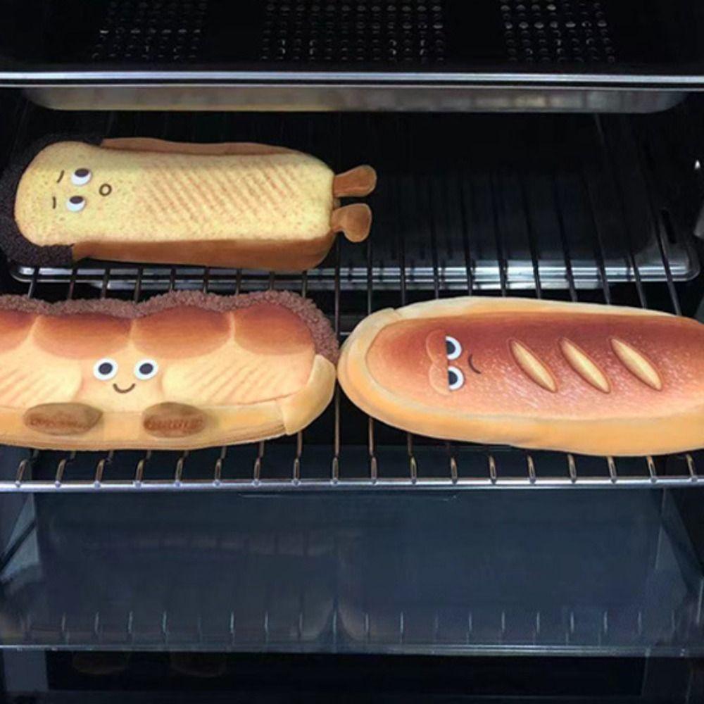 Bread Bread Pen Box Large Capacity Toast Pencil Case Plush Pen Pouch  School Office Supplies