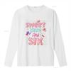 Sweet Sassy And Six Birthday T Shirt For Girls 6 Year Old vintage Washed designer clothes homme Versatile Slightly Comfortable
