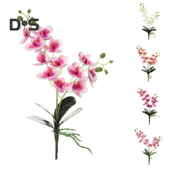 Цветочная пластиковая имитация без полива, красочная орхидея, искусственный растительный декор, товары для дома