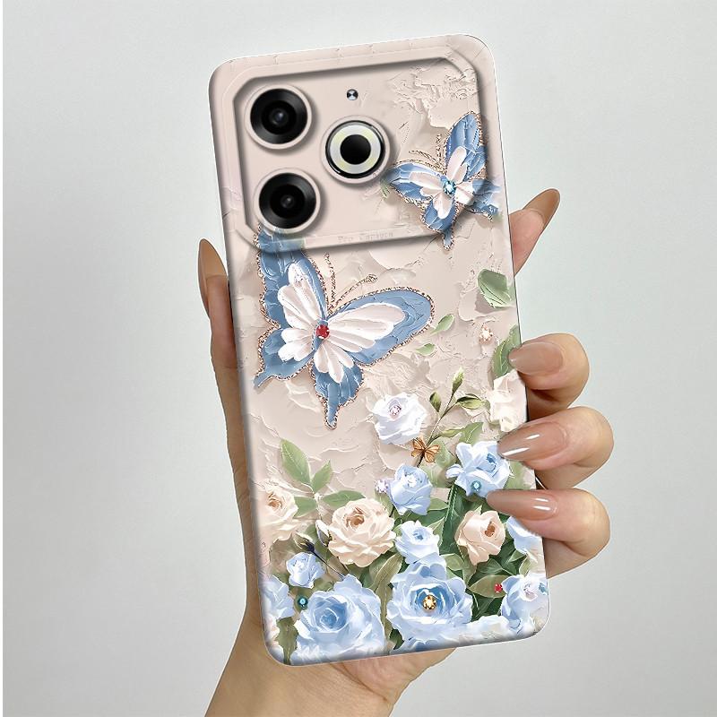 Для Tecno Pova 6 Neo Чехол POVA6NEO Силиконовый ТПУ Мягкий Чехол для Телефона Расписной Печатный Ударопрочный Защитный Задний Чехол