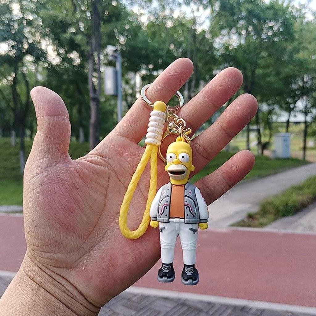 Гомер Симпсон брелок Homer Simpson милый брелок  на ключи, на сумку 7,7см