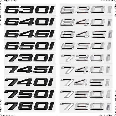 3D Для BMW E63 E64 E66 E67 F12 F13 640i 645i 650i 730i 740i 745i 750i 760i Автомобильная Наклейка-Шильдик с Буквами на Задний Багажник