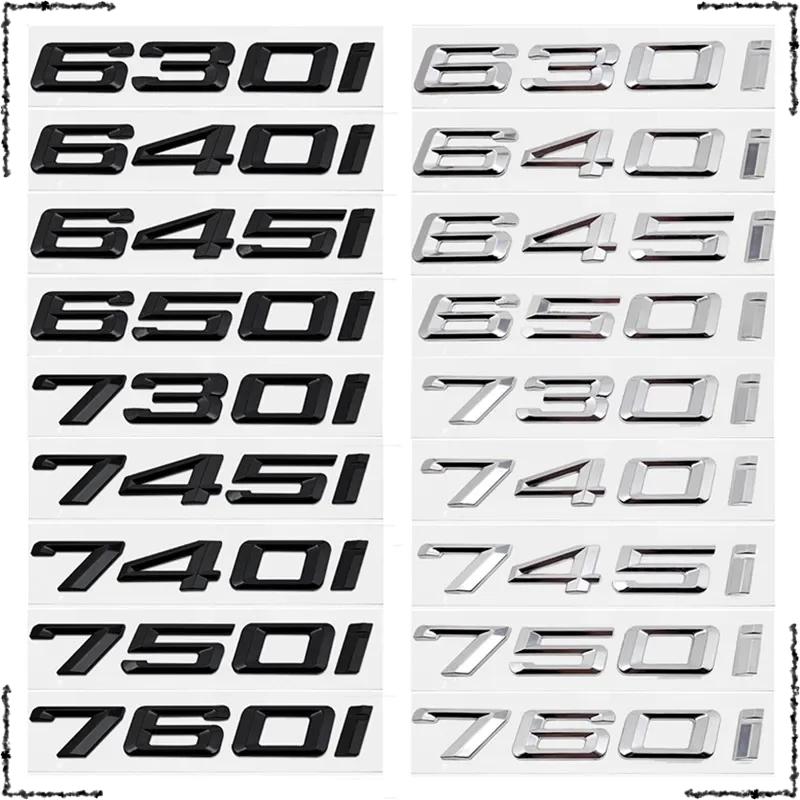 3D For BMW E63 E64 E66 E67 F12 F13 640i 645i 650i 730i 740i 745i 750i 760i Car Tail Letter Emblem Rear Trunk Logo Sticker Decal tw2