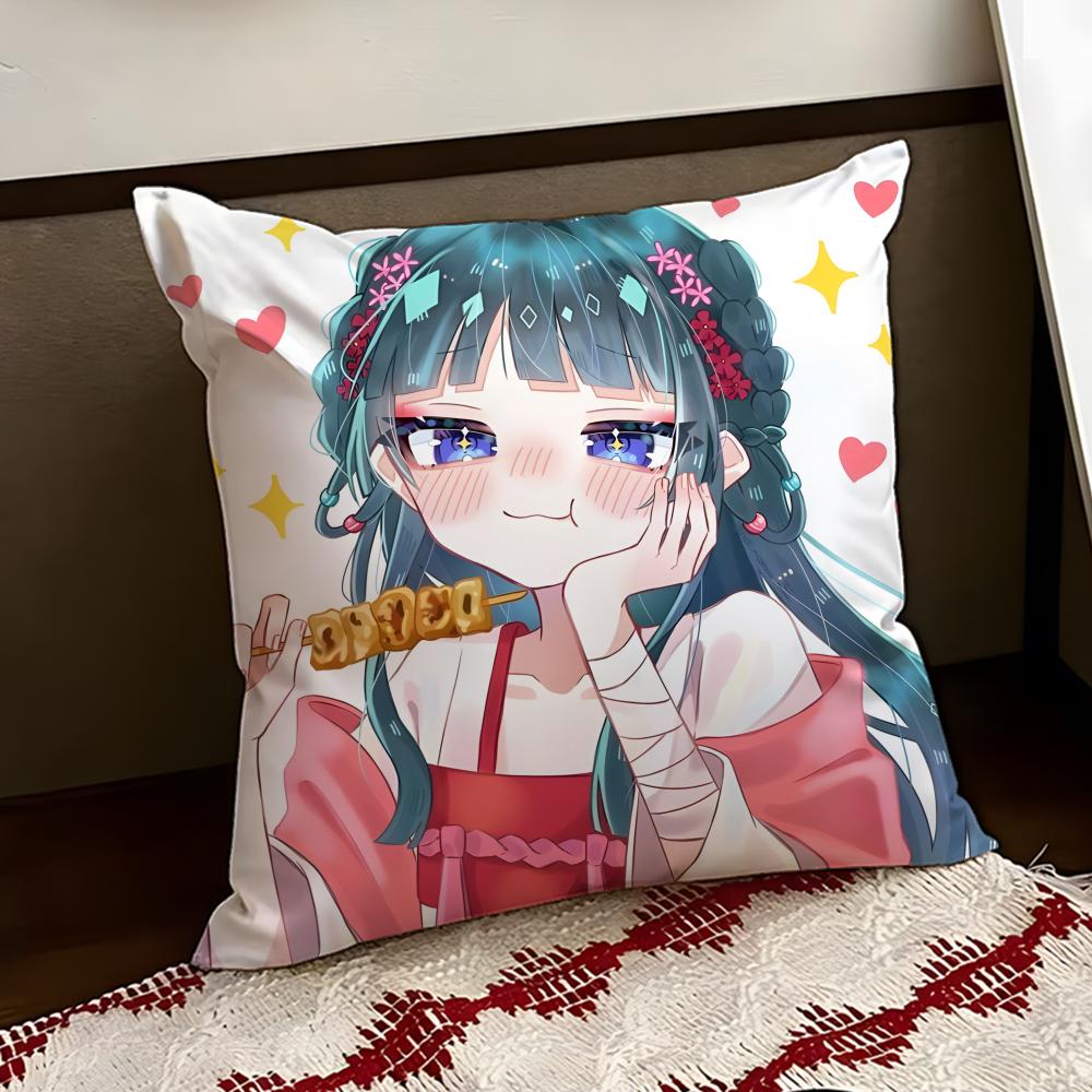 The AApothecary Diaries Anime Cushion Cover Reversible Soft Durable Pillow Cover Home  Car MultiScene Use for Daily Comfort