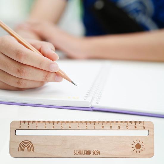 Деревянная детская линейка, прочная, точная, сантиметровая, миллиметровая, маленькая, легкая, портативная, для школьных классов, для учеников, для самостоятельного изготовления поделок, измерения