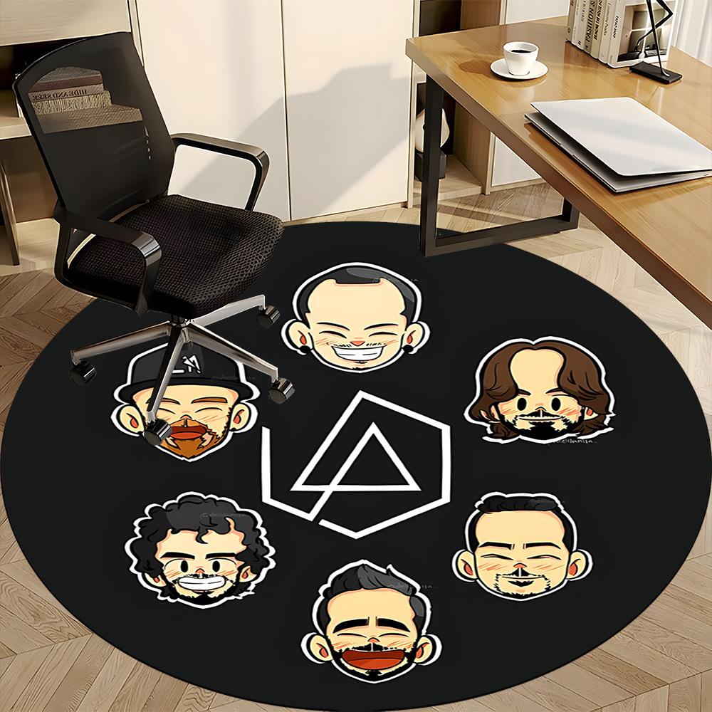 1 шт. Круглый ковер Linkin Park для офиса, под офисные стулья, спальни, гостиной, домашний декор a1016266