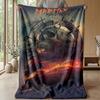 Mad Max Printed Flannel Blanket Skin Friendly Warm Decorative Throw for Indoor Couch Bed Daily Use