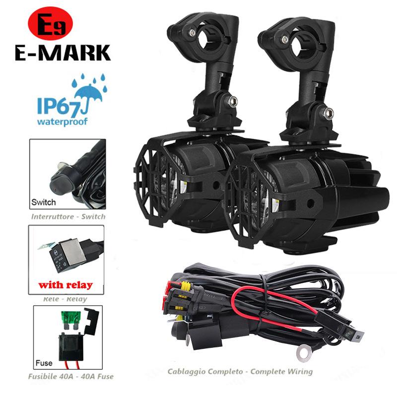 Светодиодные противотуманные фары для R1200GS F800: Дополнительные мотоциклетные передние фары