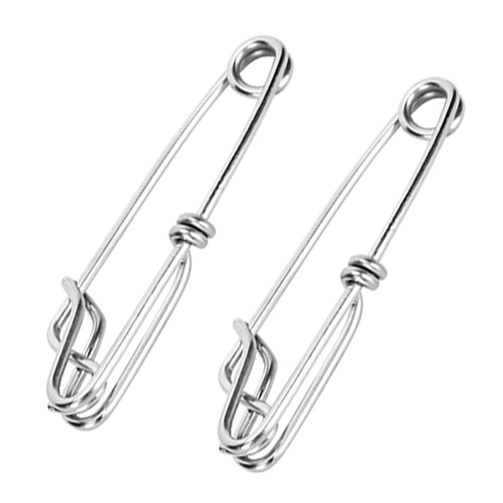 15PCS Stainless Steel Longline Snap Clips 3 Sizes Longline Branch Hangers  Saltwater Fishing