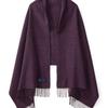 ABRAHAM MOON Merino Wool Shawl 70cm - Purple Heather