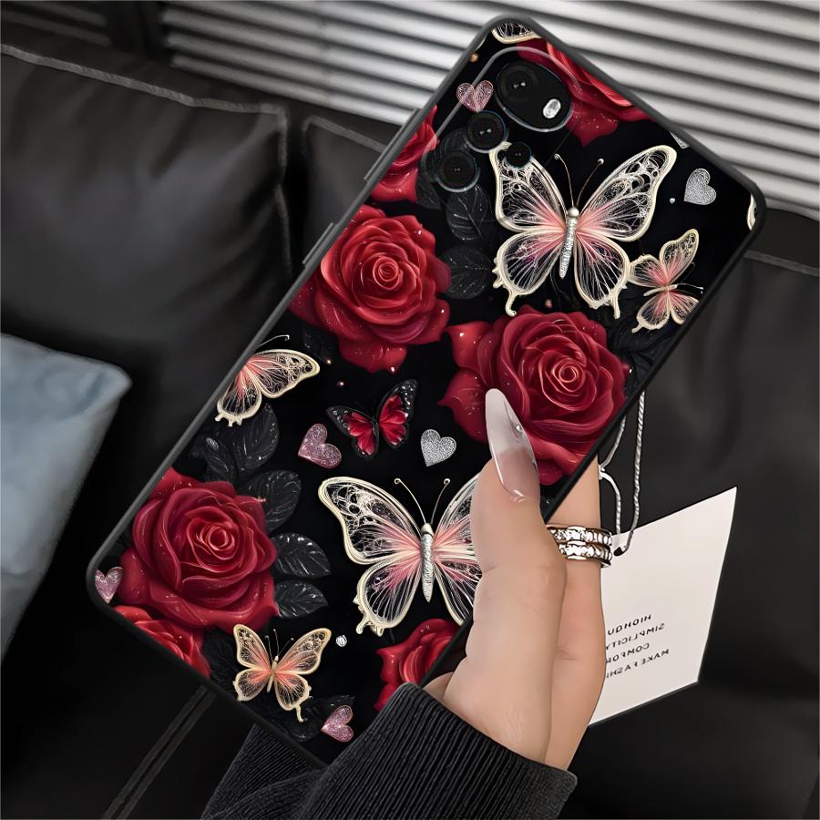 Gothic Butterfly Phone Cover Case for Motorola Moto G22 Edge40 Edge 20 Pro 30 Lite G32 G71 G51 G73 G52 G50 G60s G53 G30