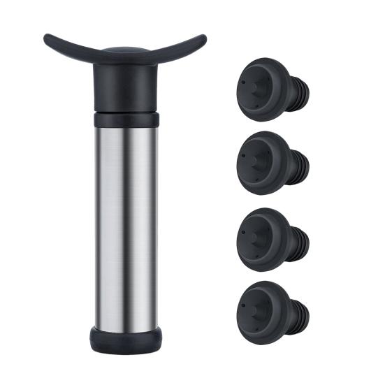 Вакуумное вино с насосом-пробкой 4 пробки Укупорка для бутылок Сохранитель Нержавеющая сталь Вино