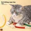 Игрушки для прорезывания зубов у кошек, жевательные игрушки, защита десен, игрушки для облегчения скуки, интерактивные устойчивые к укусам стоматологические хлопковые веревочные игрушки для агрессивных кошек и котят в помещении