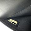 CHANEL Matelasse round Long Wallet Patent calf leather Black