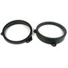 New 1 Pair 6.5" Front Door Speaker Spacer Adapter Ring Set for Subaru Forester Black