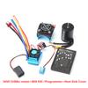3650 Brushless Motor 3100KV with 80A Brushless ESC Heat Sink Programming Card for 1/8 1/10 RC Car