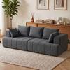 3 Seater Sofa Cloud Sofa Made Of Chenille With Thick Spring Core Cushioning Wide And Deep Seat Wide Armrests Cushions