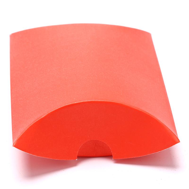 100 шт./лот подарочный мешочек крафт-подарочный пакет рождественская подушка форма бумажные коробки для конфет