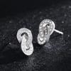 MODIAN Sparkling Double Circle Ear Pins Classic 925 Sterling Silver Stud Earrings For Women Wedding Statement Jewelry Brincos