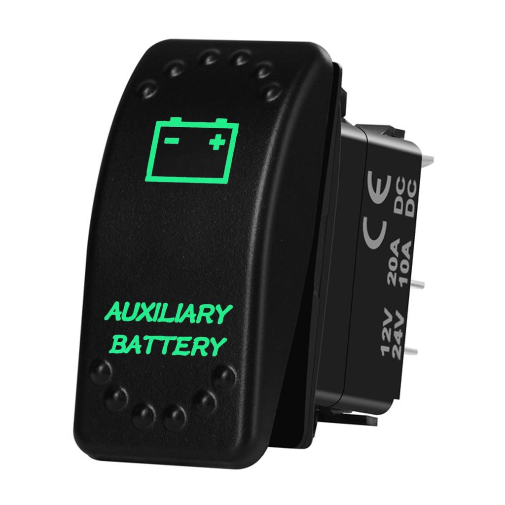 12V 20A Boat Car Rocker Switch ON OFF / ON OFF ON Toggle Switch Green Led Bar Anchor Flood Light for ARB CARLING NARVA 4x4 Truck Battery Switches5