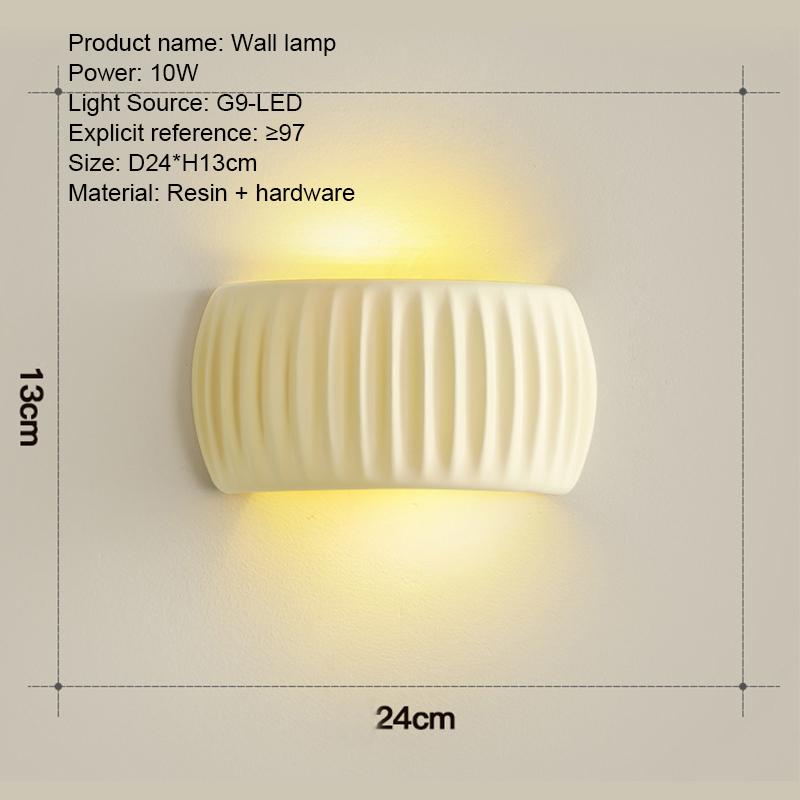 Настенный светильник для спальни, гостиной, домашнего декора, лампа 110 В, 220 В, современная смола, ресторан, внутренний коридор, крыльцо, прикроватные настенные светильники