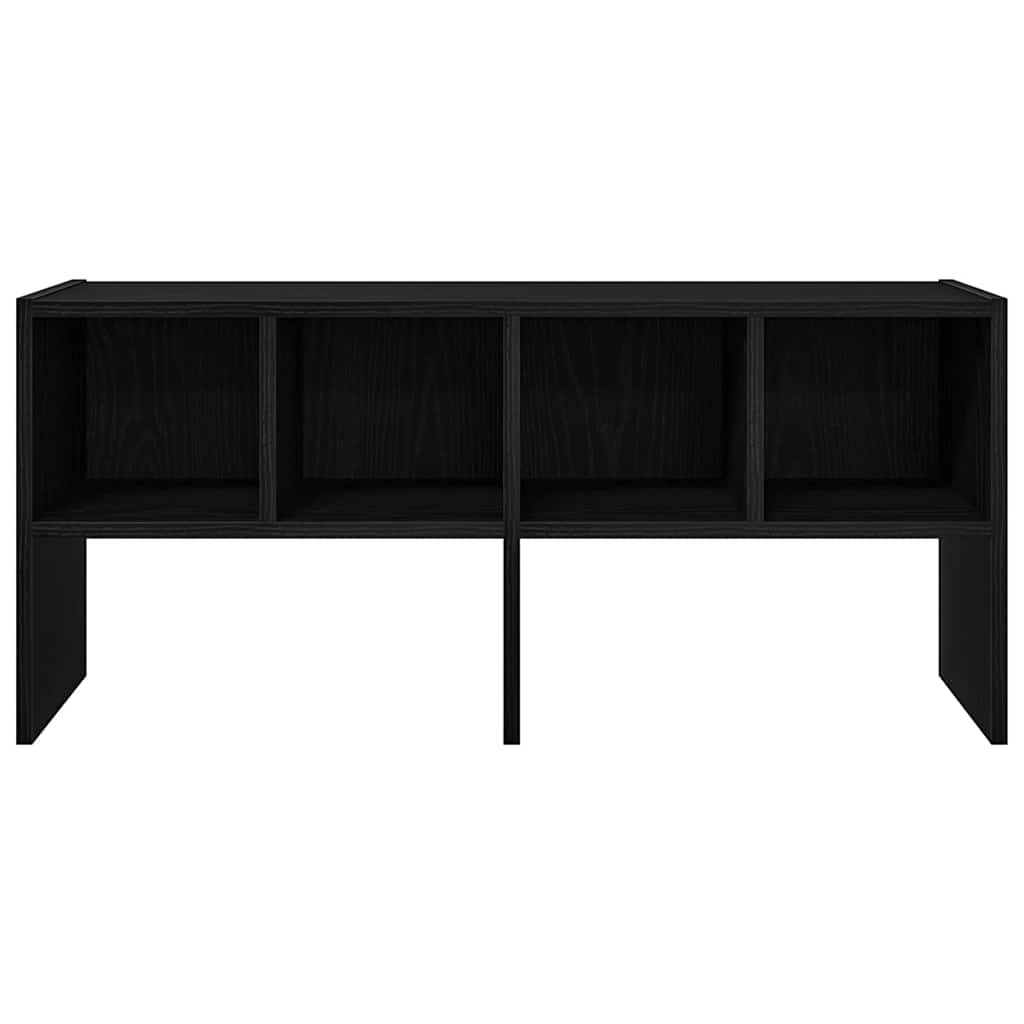 Stackable Shoe Rack Black Oak Effect 89.5 x 30 x 40 cm