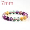 Natural Colorful Fluorite Classic Party Bracelets Women Men Gift Crystal Beads Stone Stretch AAAAA 7mm-11mm