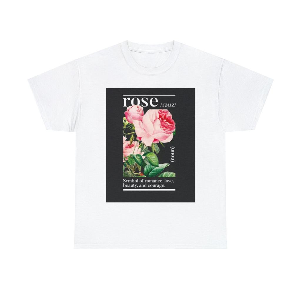 Unisex shirt Cotton Oversize Large Size Rose