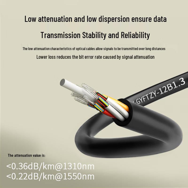 Suhao GYFTZY Outdoor 12-Core Single Mode Fiber Optic Cable