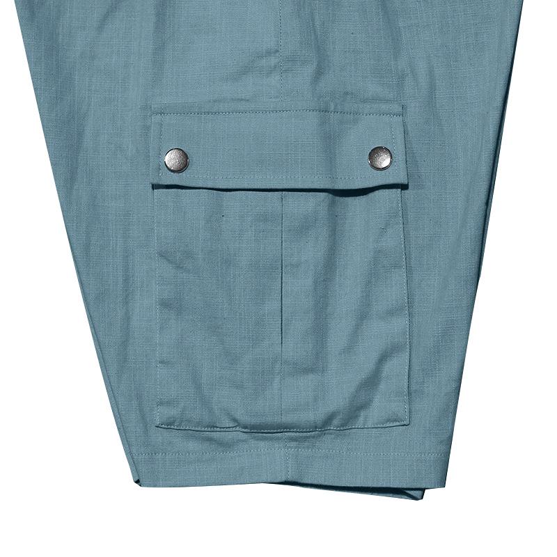 Модные мужские рабочие брюки летние мужские бамбуковые льняные пляжные повседневные шорты