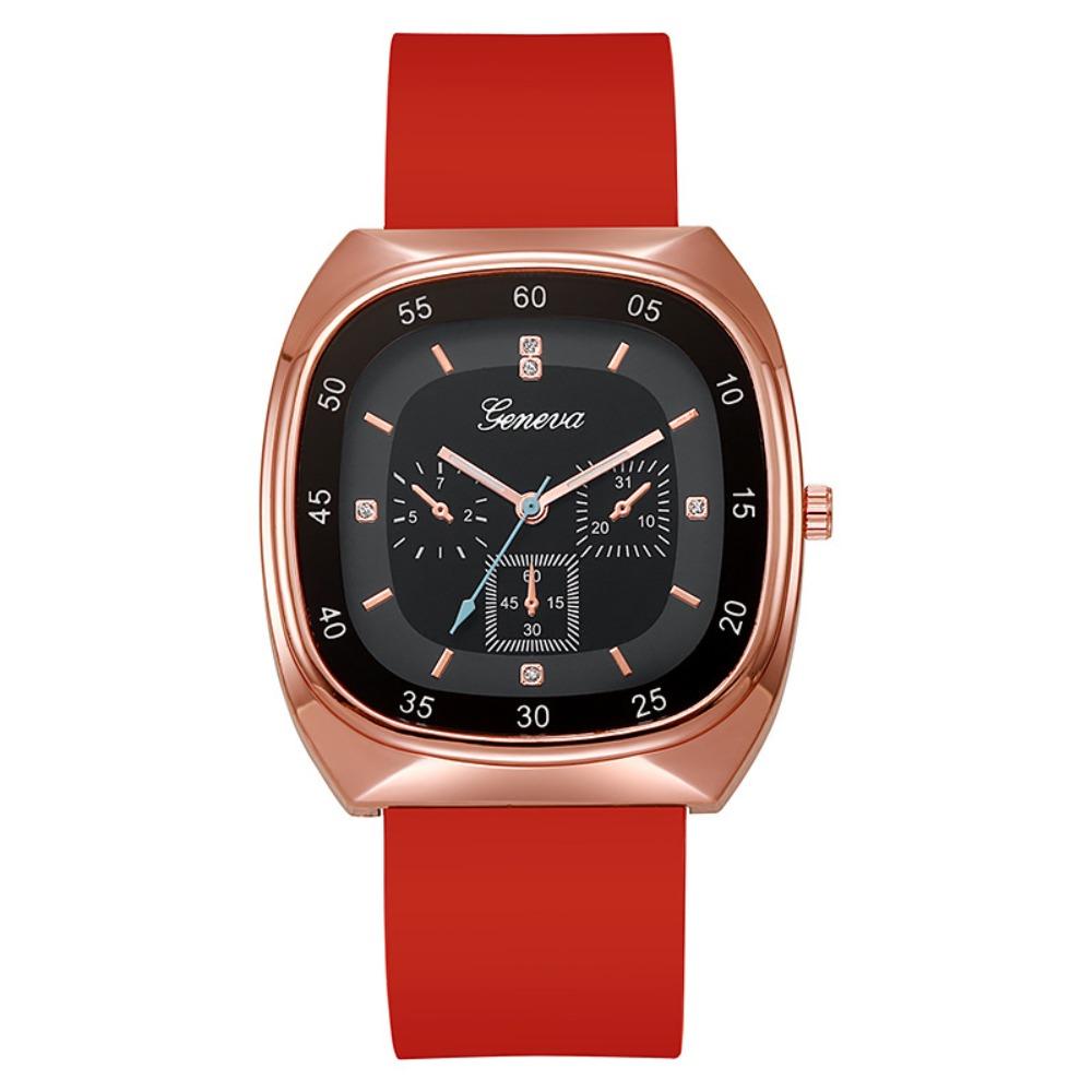 Silicone Strap Quartz Watch Casual Electric Watch Creative Wristwatch  Female