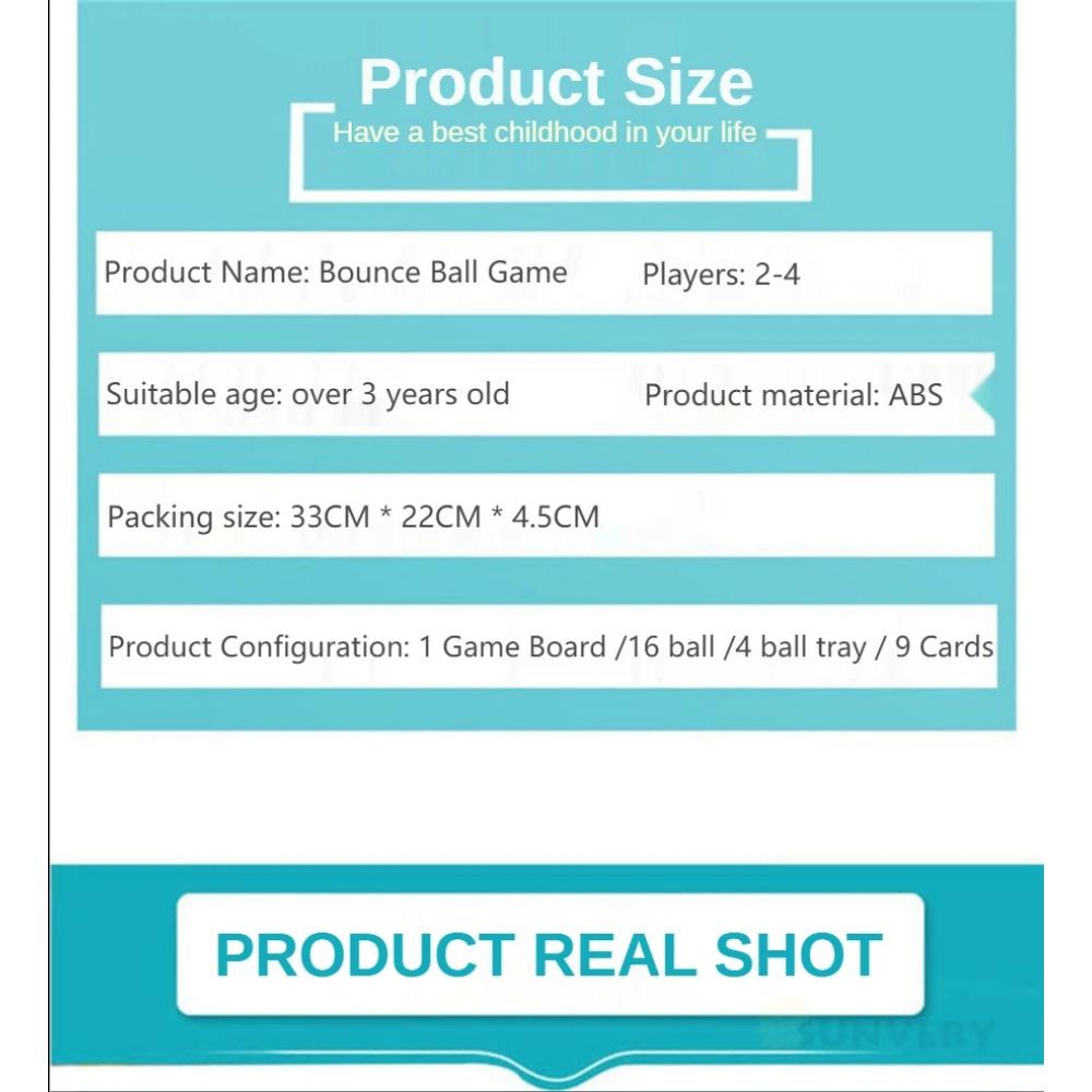 NEW Bounce Off Game Jumping Ball Board Games for Kids Table Game Family and Party Desktop Bouncing Toy Bounce Gift