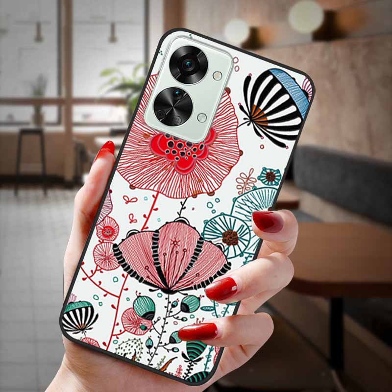 Чехол для OnePlus Nord 2T 5G Чехол 3D Рельефный Мультяшный Мягкий ТПУ Задняя крышка телефона Для One plus Nord 2T 5G Чехлы Корпус Coque Рельефный