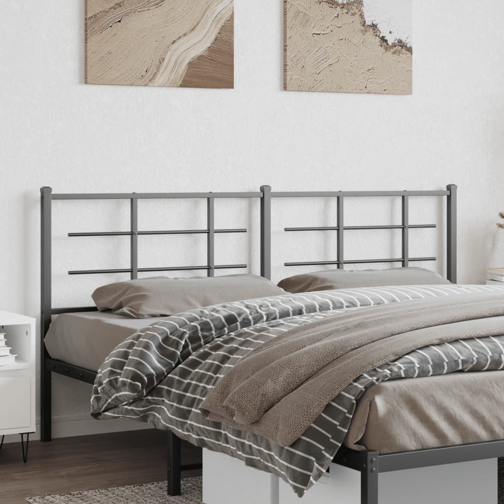 Replacement Headboard Metal Black 180 cm