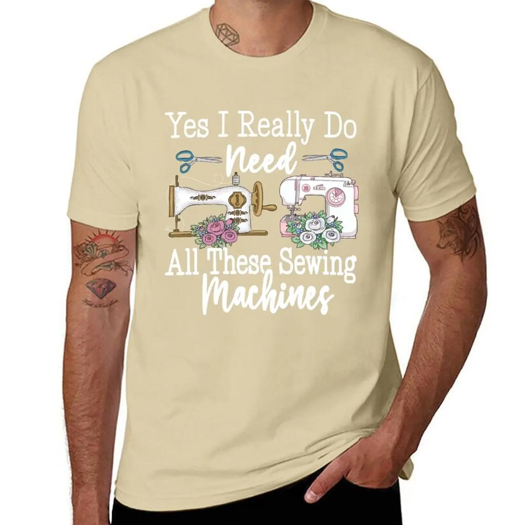 tops anime oversized t shirt Yes I Really Do Need All These Sewing Machines, Gift T-Shirt