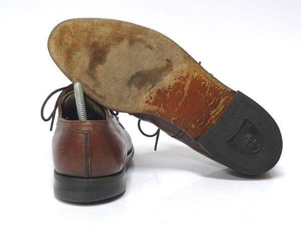 NUNN BUSH USA винтажные кожаные туфли с U-образным мысом 11D 28.5-29.5 коричневые Goodyear(ИСПОЛЬЗОВАЛ)