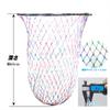 CHEUNG WIN Landing Oval Small Extendable Landing Net Knit Nylon 300mm Net, Frame, Foldable, Joint, Handle, Compact, Double-Thread Net, Multicolor,