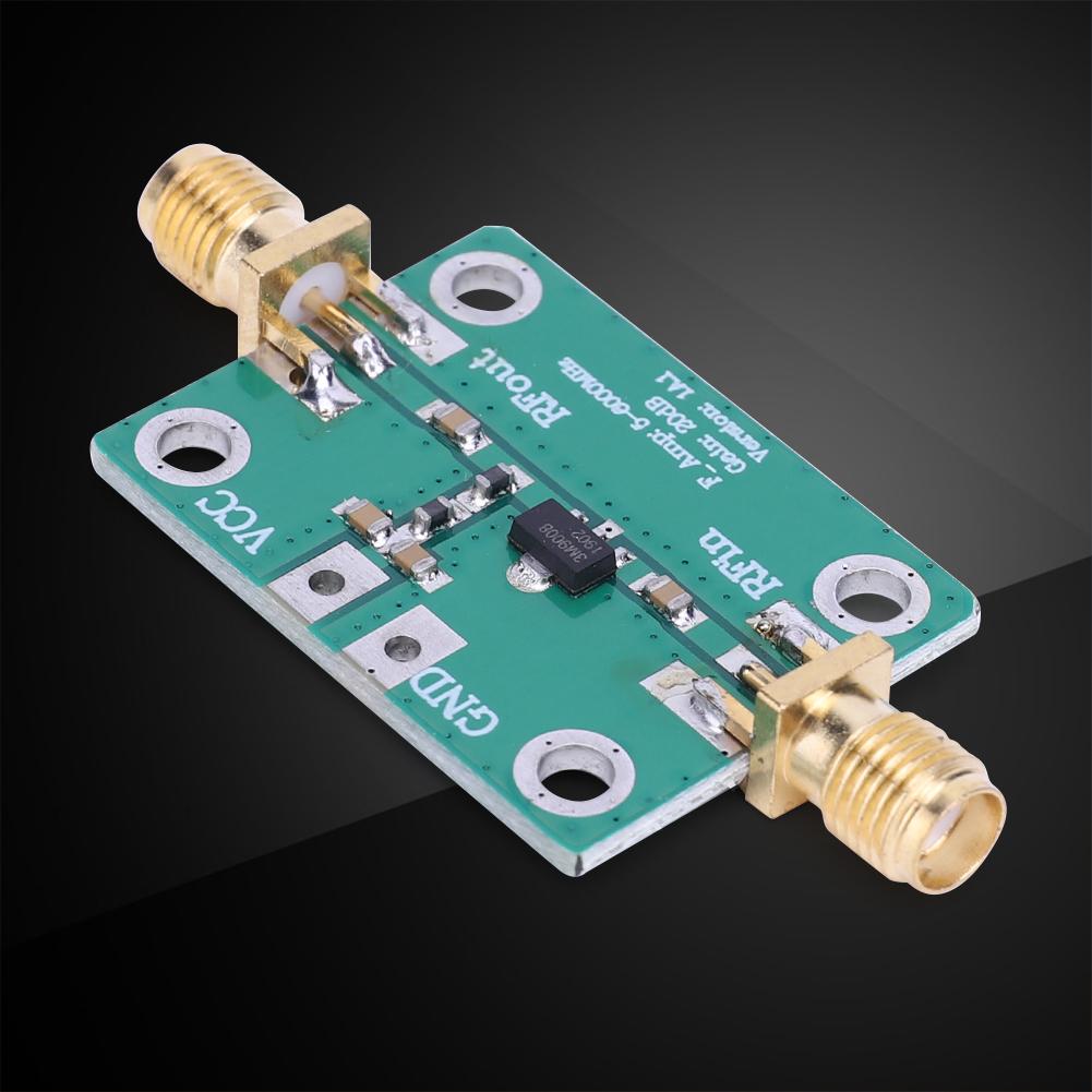 RF Wideband Amplifier Board 20dB Broadband RF Signal Amplifier Low Noise LNA 5-3500MHz Gain Broadband Module DC 3.3-6V