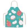 Strawberry Peach Children Apron Fruit Pattern Household Apron New Halter Neck Apron  Home Use